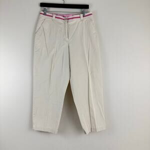 L.L. Bean Pants Women's 12P Petite Classic Crop Chino 25" Inseam Casual Coastal